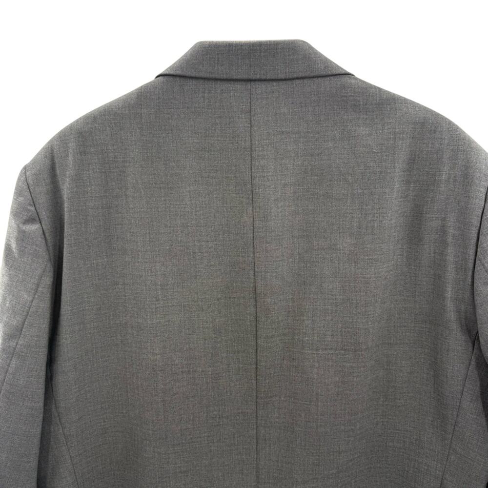 Land’s End Men’s 100% Wool Two Button Blazer Sports Coat Gray Size 48 Regular - Picture 4 of 12